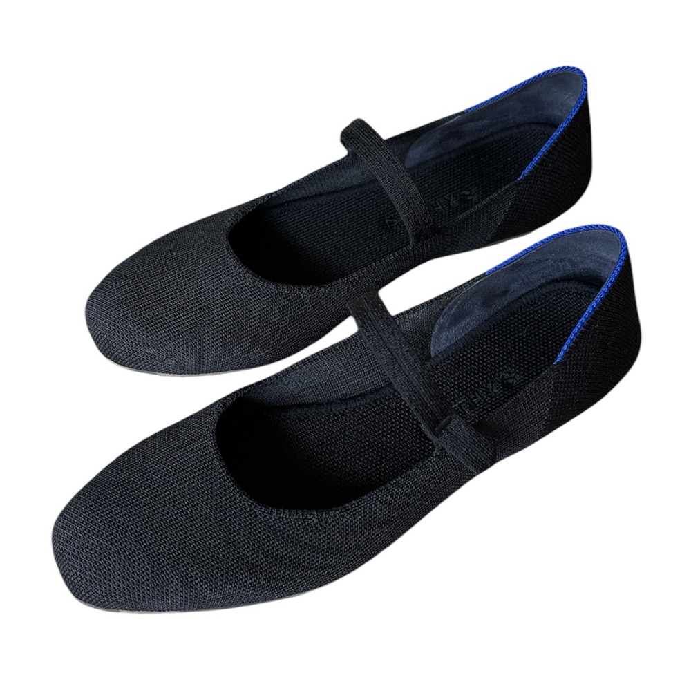 Rothy’s Square Mary Jane Flats Black
